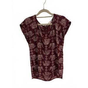Pink Republic maroon blouse, women’s size M